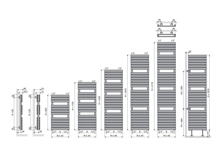 Aster - rysunek techniczny